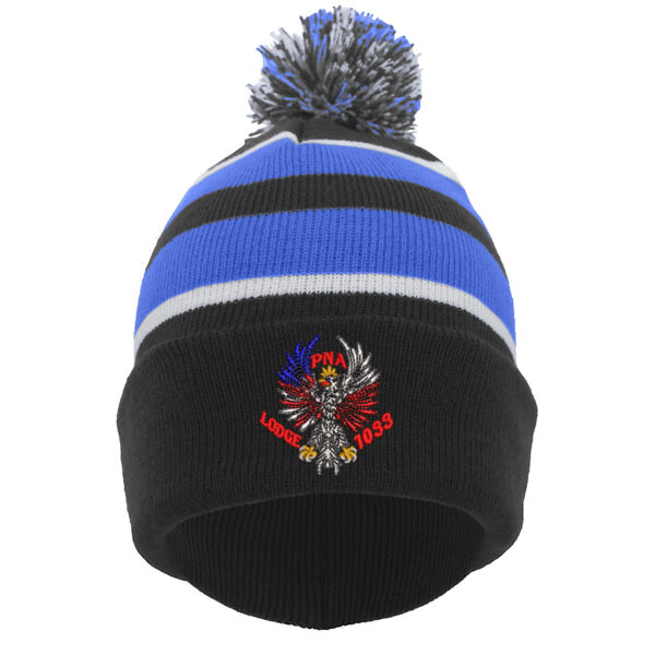 Pacific Headwear - Knit Pom-Pom Beanie - Embroidered Logo Pacific Headwear - Knit Pom-Pom Beanie - Embroidered Logo Thumbnail